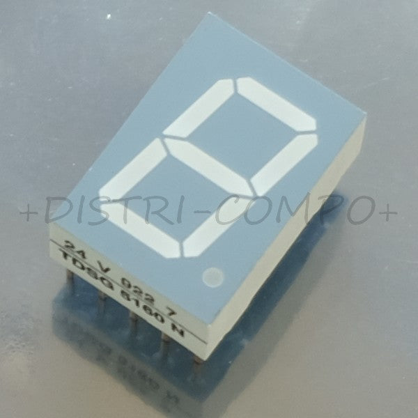 TDSG5160-N Afficheur 7 segments vert cathode commune Vishay RoHS - Distri-Compo