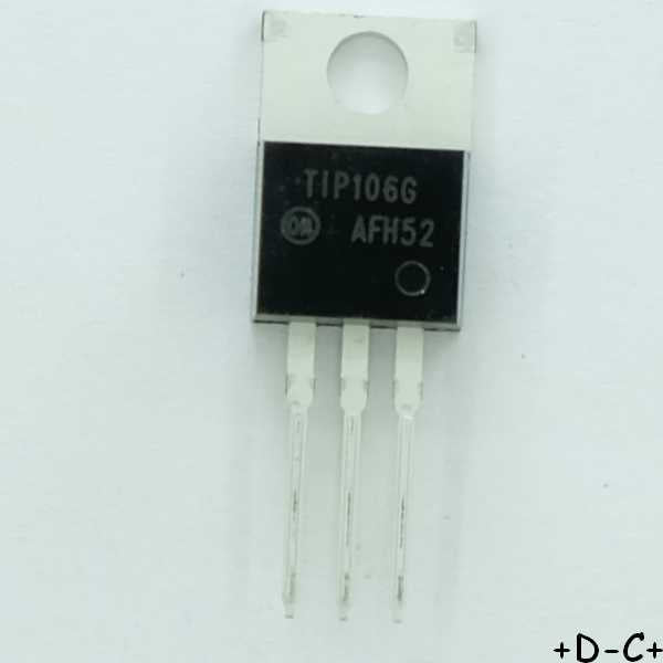 TIP106G Transistor Darlington PNP 80V 2W TO-220 ONS RoHS