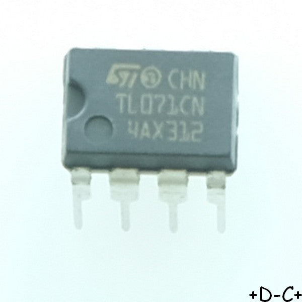 TL071CN Amplificateur opérationnel DIP-8 STM - Distri-Compo