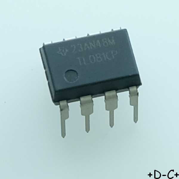 TL081CP High Slew Rate JFET-Input Operational Amplifier DIP-8 Texas