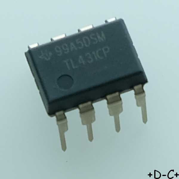 TL431CP V-Ref Adjustable 2.495V to 36V 100mA DIP-8 Texas RoHS