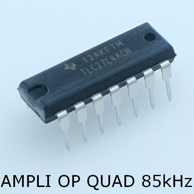 TLC27L4ACN Precision quad Operational Amplifier DIP-16 Texas - Distri-Compo