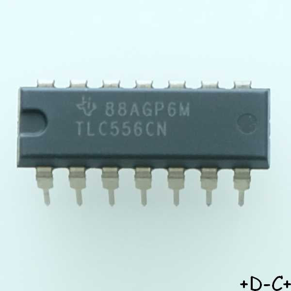 TLC556CN 15V Dual LinCMOS timer DIP-16 Texas