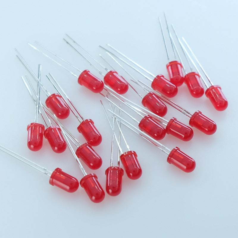 Led rouge 5mm 15mcd 630nm TLUR6400 Vishay (lot de 20)