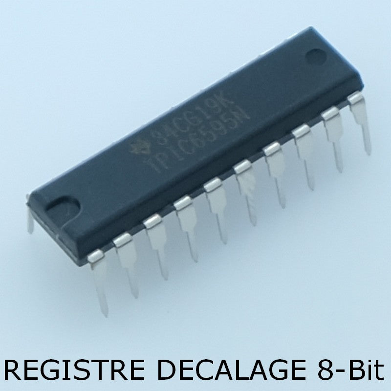 TPIC6595N Registre a decalage 8 bits DIP-20 Texas - Distri-Compo