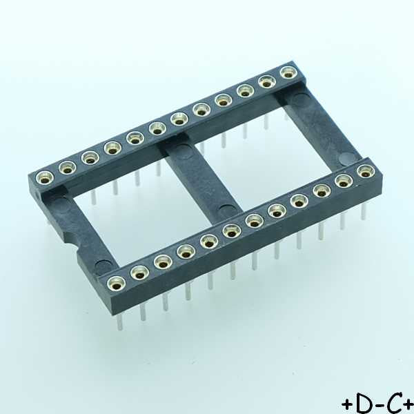 Support tulipe 24 broches 15.24mm