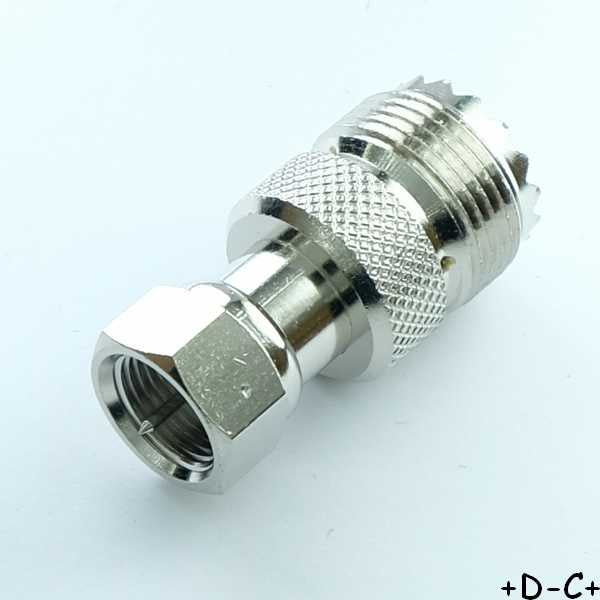 Adaptateur UHF femelle vers F mâle