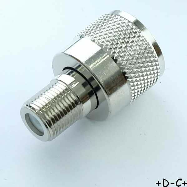 Adaptateur UHF mâle vers F femelle