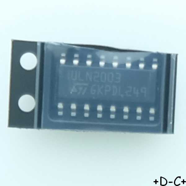 ULN2003D Transistor Darlington NPN 50V 500mA SOIC-16 STM RoHS