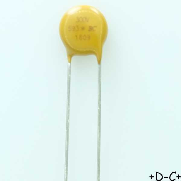 VDRS07H300BSE Varistance TVS 300VAC 385VDC 800V 7mm Vishay RoHS