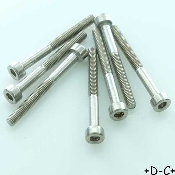 Vis 6 pans tête cylindrique 3x30mm inoxydable (lot de 7)