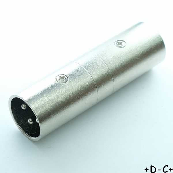 Adaptateur XLR mâle vers XLR mâle