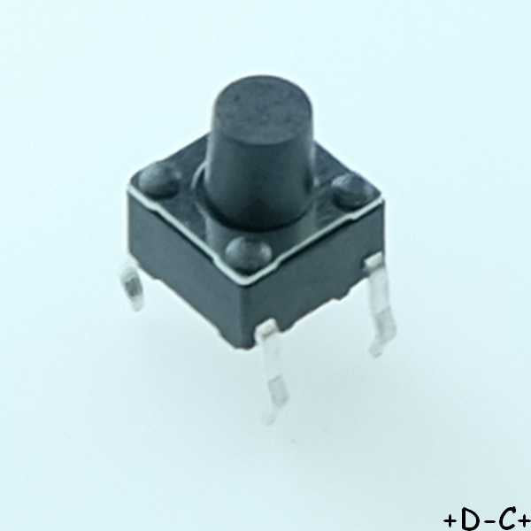 Commutateur tactile SPST-NO 12V 50mA Y97HT21A1GAFP CK