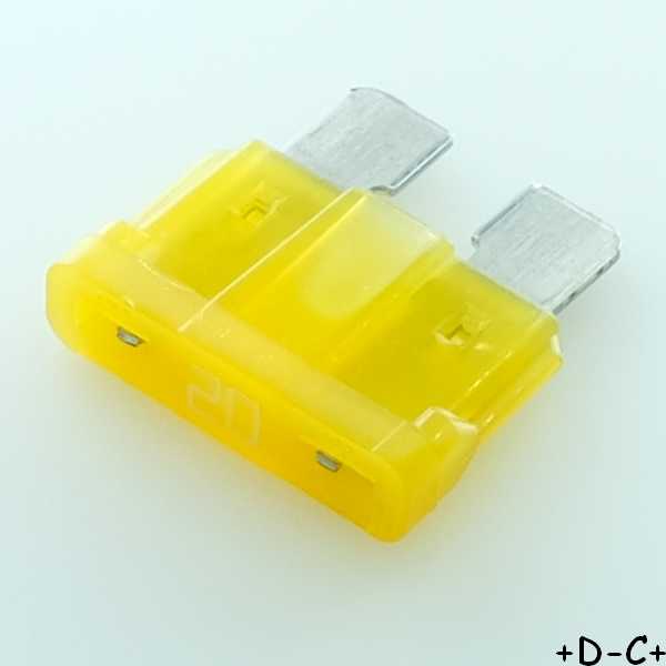 Fusible auto 20A 32VDC 18.8x19.1mm 0287020.H Littelfuse - Distri-Compo