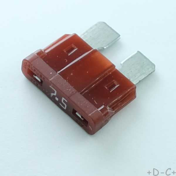 Fusible auto 7.5A 32VDC 19.1x5.1x18.8mm 028707.5H Littelfuse