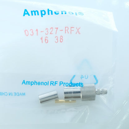 Connecteur BNC femelle 50ohm à sertir 031-327-RFX Amphenol RF - Distri-Compo