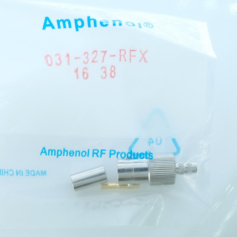 Connecteur BNC femelle 50ohm à sertir 031-327-RFX Amphenol RF - Distri-Compo