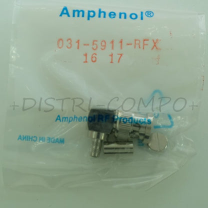 Connecteur BNC mâle à sertir RG58 031-5911-RFX Amphenol