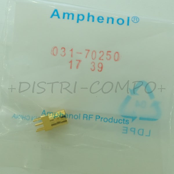 Embase Mini-BNC femelle 75ohm 4GHz 031-70250 Amphenol