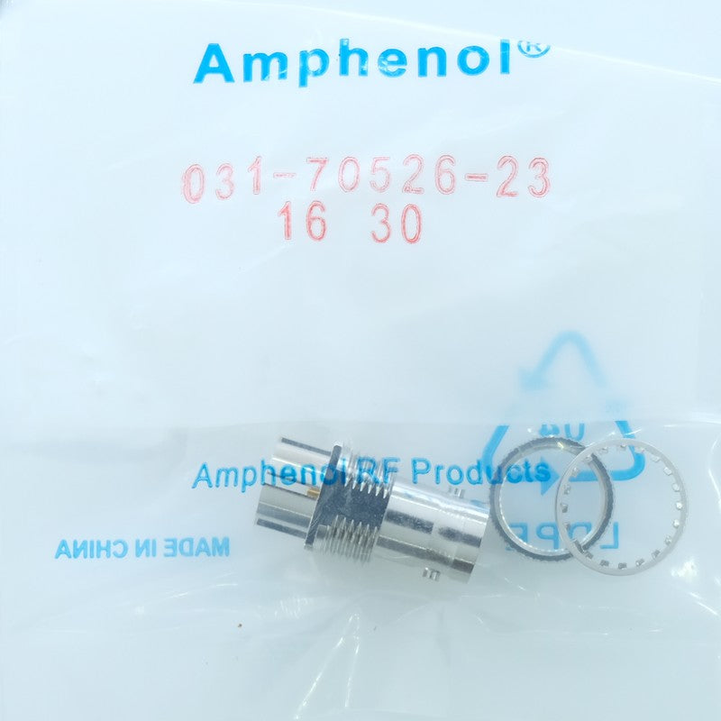 Connecteur BNC femelle 75ohm 12GHz PCB à souder 031-70526-23 Amphenol RF - Distri-Compo