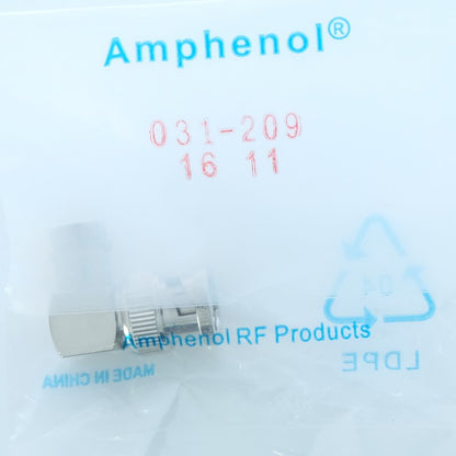 Adaptateur coudé BNC mâle vers BNC femelle 50ohm 031-209 Amphenol RF