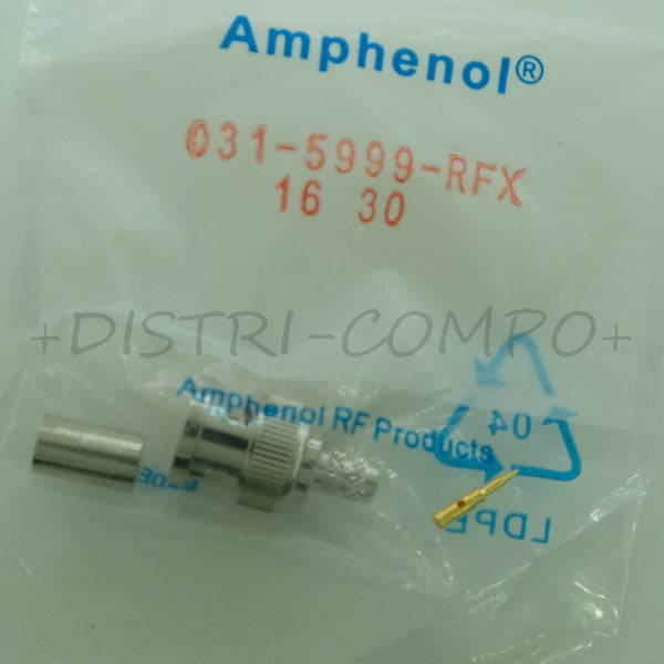 Connecteur BNC mâle à sertir RG8/X 50ohm 031-5999-RFX Amphenol