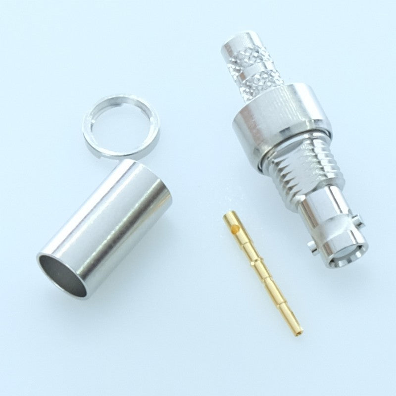 Connecteur HD-BNC femelle à sertir 6GHz 50Ohm RG55-142-223-400 034-5063 Amphenol - Distri-Compo