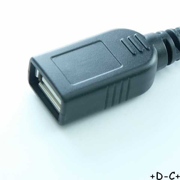 Cordon USB A femelle vers USB B micro mâle 28AWG 10cm 10-00650 Tensility - Distri-Compo
