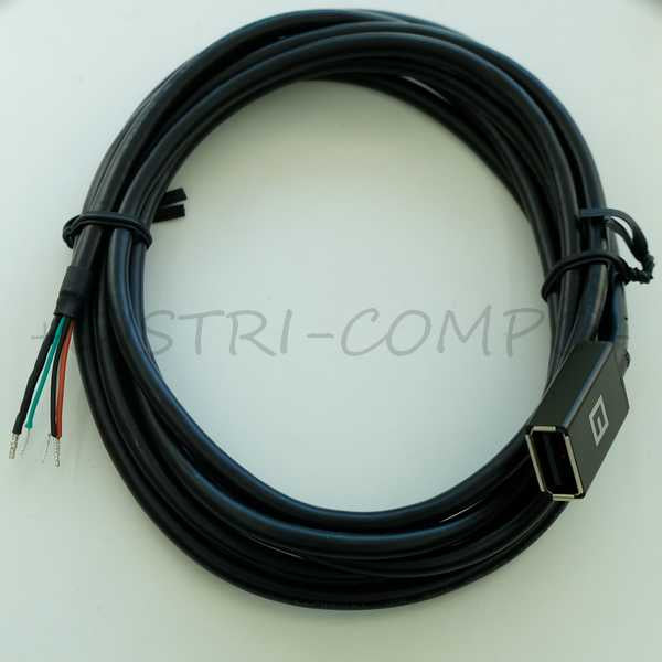 Câble USB A femelle vers 5 fils AWG26/28 2m 10-02337 Tensillty - Distri-Compo
