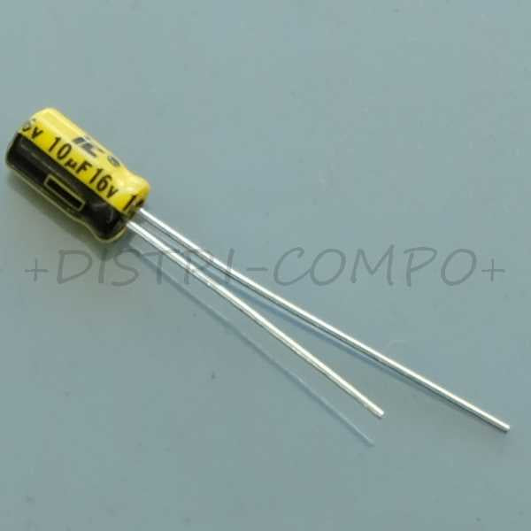 Condensateur 10µF 16V 4x7mm pas1.5 20% 106RSS016M Illinois Capacitor