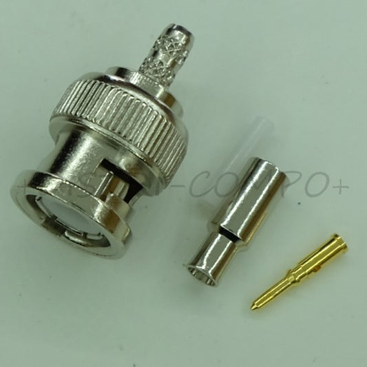 Fiche BNC mâle 50ohm à sertir RG174/U 112134 Amphenol RF