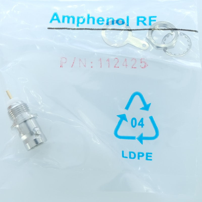 Embase BNC femelle 75ohm 112425 Amphenol RF - Distri-Compo