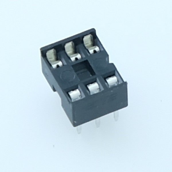 Support double contact 6 broches 7.62mm 2.54mm 1-2199298-1 TE