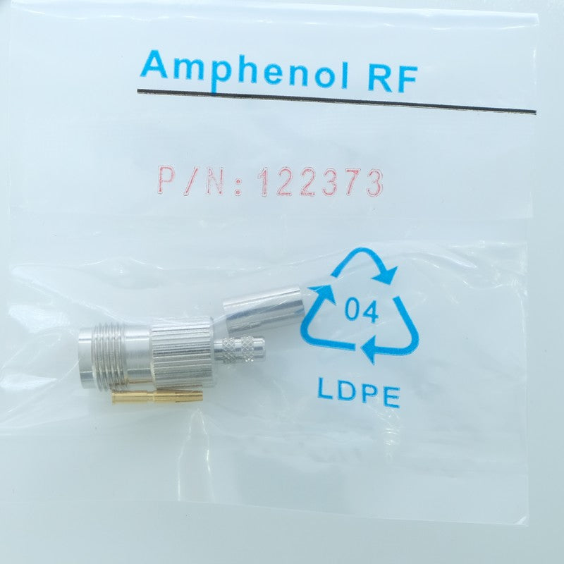 Connecteur TNC à sertir 0Hz to 11GHz 50Ohm AmphenolRF 122373 - Distri-Compo
