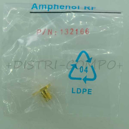 Embase SMA femelle 50ohm à souder 12.4GHz 132166 Amphenol