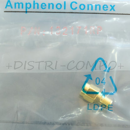 Adaptateur SMA mâle vers SMA RP femelle 50Ohm 132171RP Amphenol