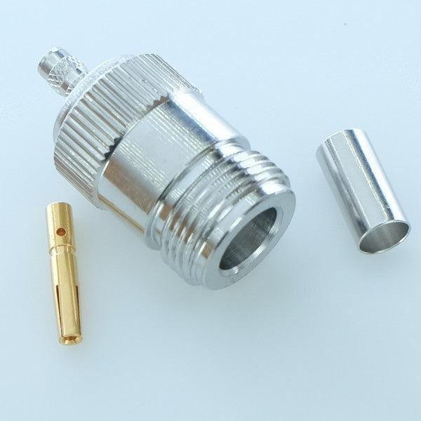 Connecteur N femelle à sertir RG-55 RG-142 RG-223 RG-400 50ohm 172147 AmphenoRF