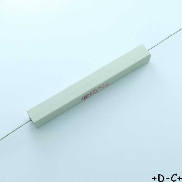 Resistance 33ohm 17W axiale bobinee ceramique Vitrohm