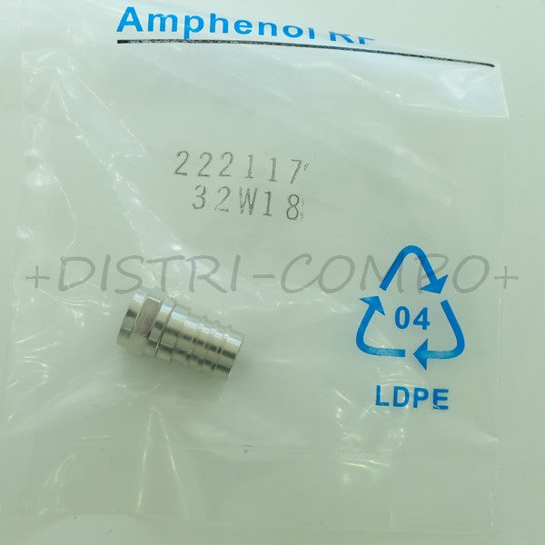 Connecteur Type F 75ohm à sertir RG59/U 222117 Amphenol