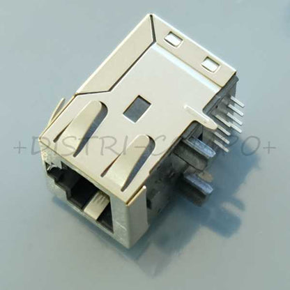 Embase RJ45 8 positions 1.27mm à souder Cat5 2301994-1 TE