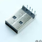 Embase USB Type A male pour circuit imprime Lumberg 2410-08