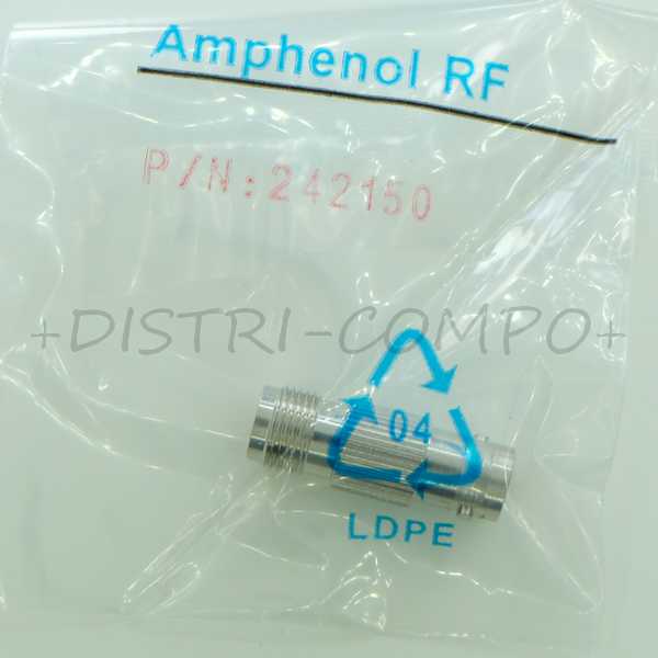 Adaptateur BNC femelle vers TNC femelle 50ohm 4GHz 242150 Amphenol RF