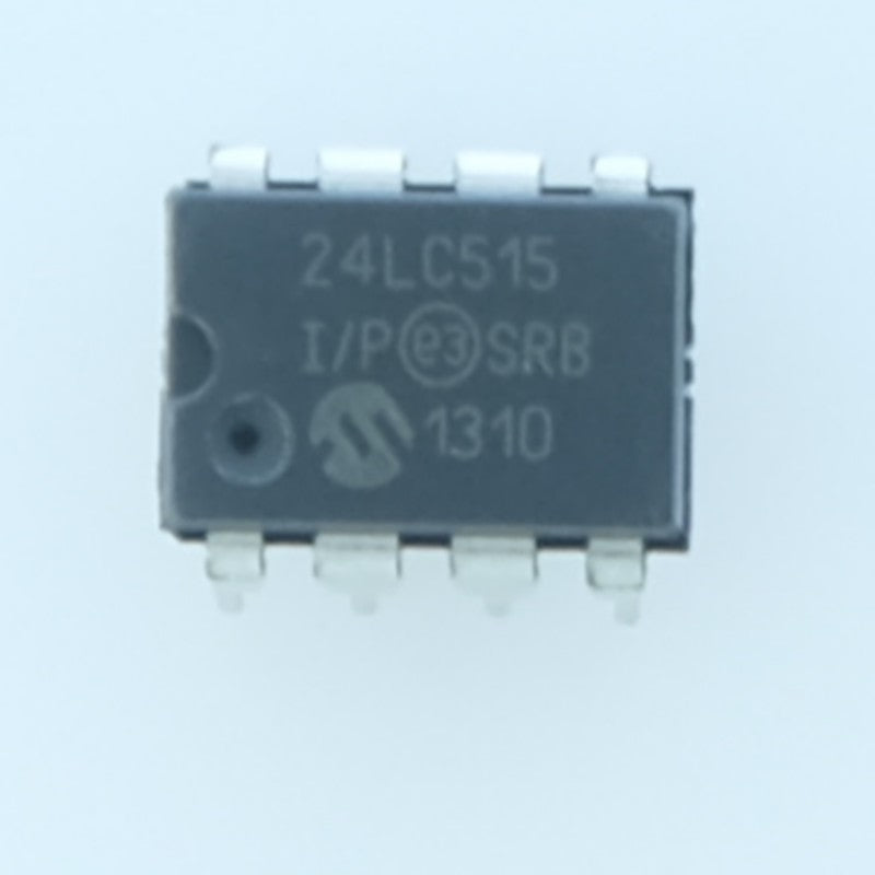 24LC515-I/P EEPROM I2C 512Kbit 64Kx8b 400kHz DIP-8 Microchip