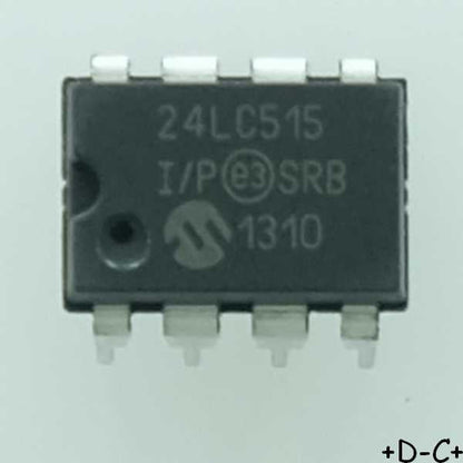 24LC515-I/P EEPROM I2C 512Kbit 64Kx8b 400kHz DIP-8 Microchip RoHS