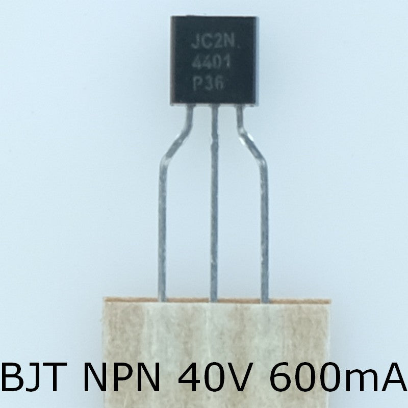 2N4401 Transistor BJT NPN 40V 600mA 625mW TO-92 ONS - Distri-Compo