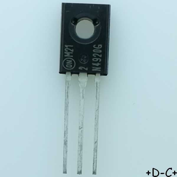 2N4920G Transistor BJT PNP 80V 3A 30W TO-225 ONS