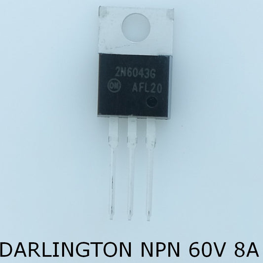 2N6043G Transistor Darlington NPN 60V 8A 75W TO-220 ONS - Distri-Compo
