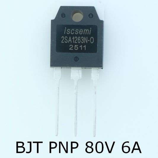 2SA1263 Transistor PNP 80V 6A TOP-3 Inchange