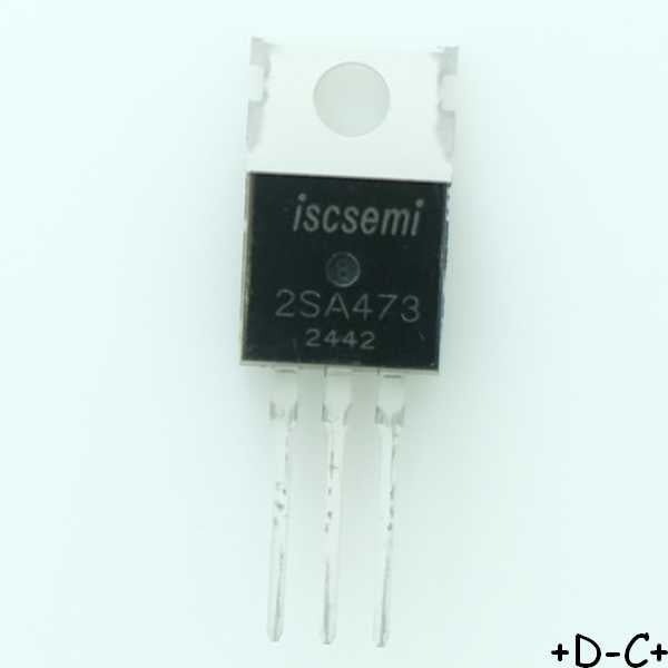 2SA473 Transistor PNP 30V 3A 10W TO-220 Inchange - Distri-Compo