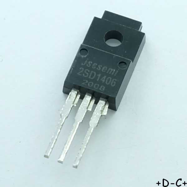 2SD1406 Transistor NPN 60V 3A TO-220ISO Inchange